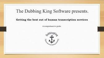 'Video thumbnail for Getting The Best Out Of Human Transcription Services (Case Study)'