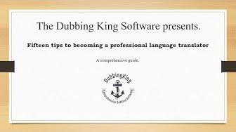 'Video thumbnail for 15 Tips To Becoming A Professional Language Translator (Case Study)'