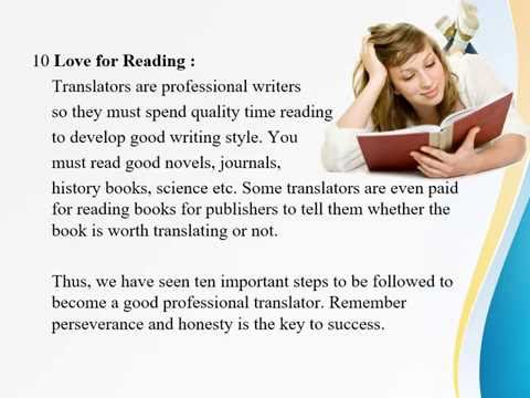 Skills of Professional Translators