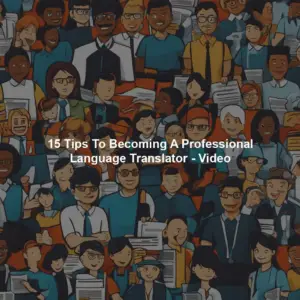 15 Tips To Becoming A Professional Language Translator - Video
