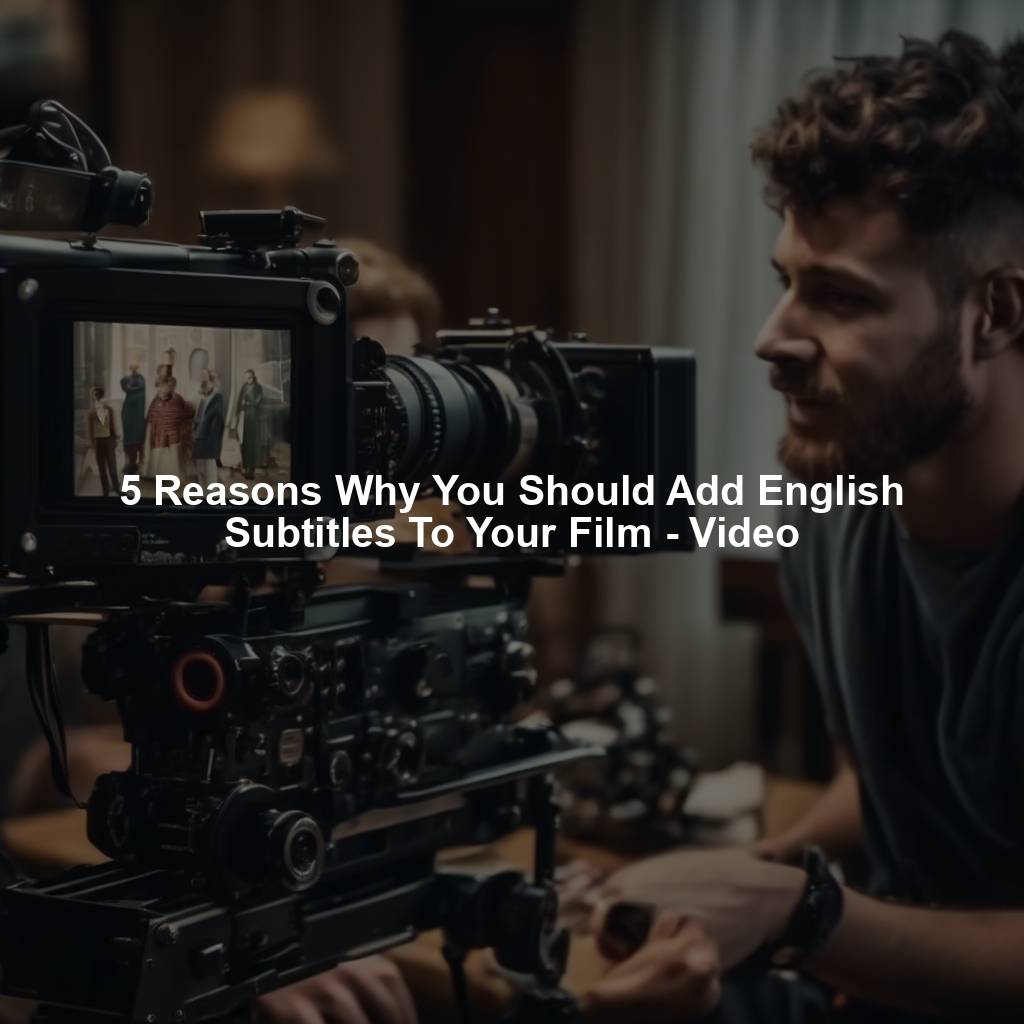 5 Reasons Why You Should Add English Subtitles To Your Film - Video