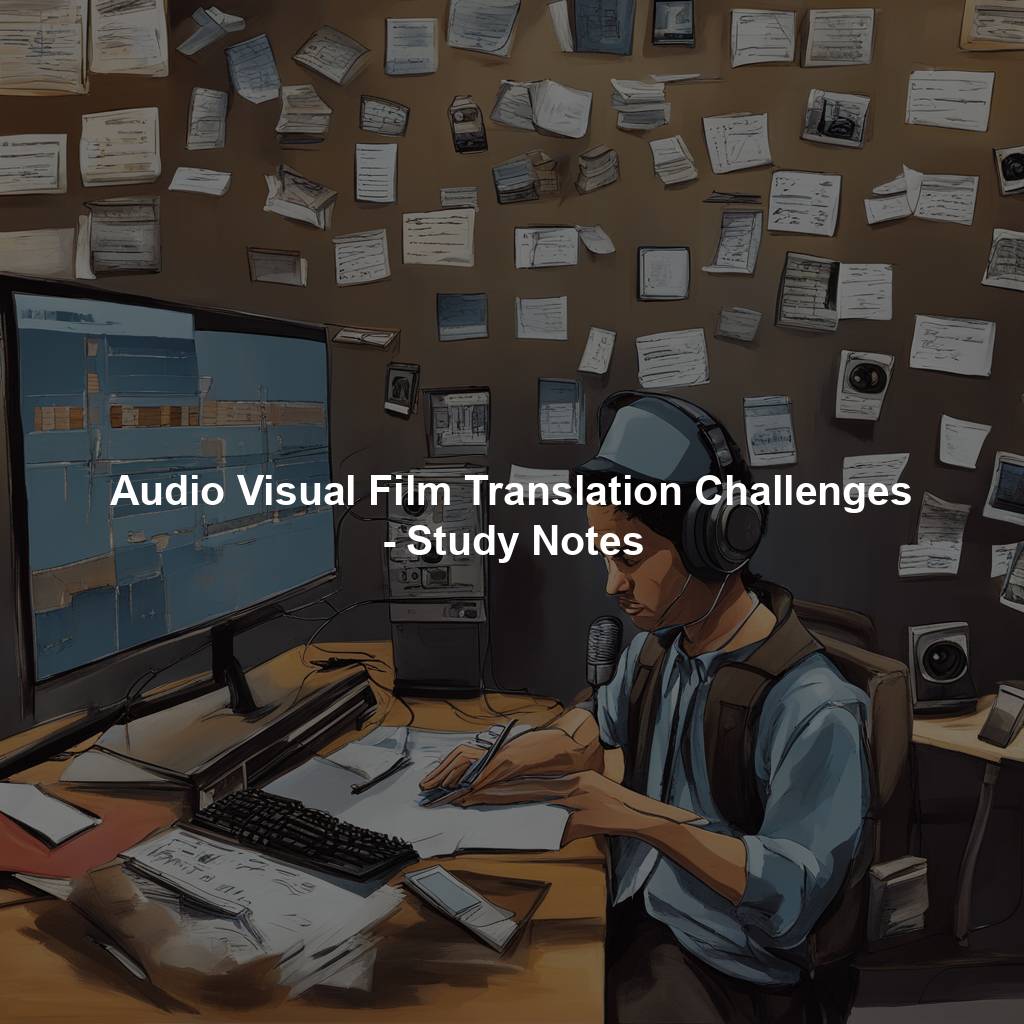 Audio Visual Film Translation Challenges - Study Notes