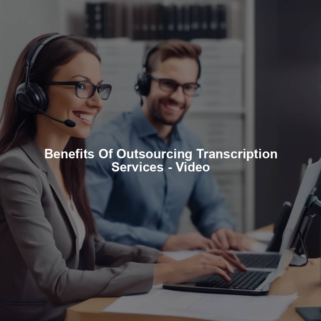 Benefits Of Outsourcing Transcription Services - Video
