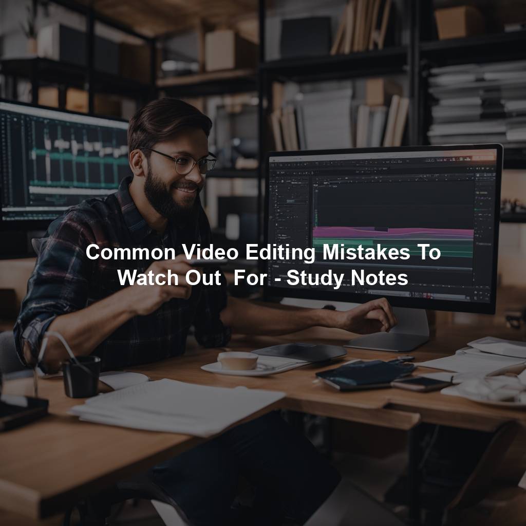 Common Video Editing Mistakes To Watch Out  For - Study Notes