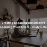 Creating Engaging and Effective eLearning Voice Overs - Study Notes