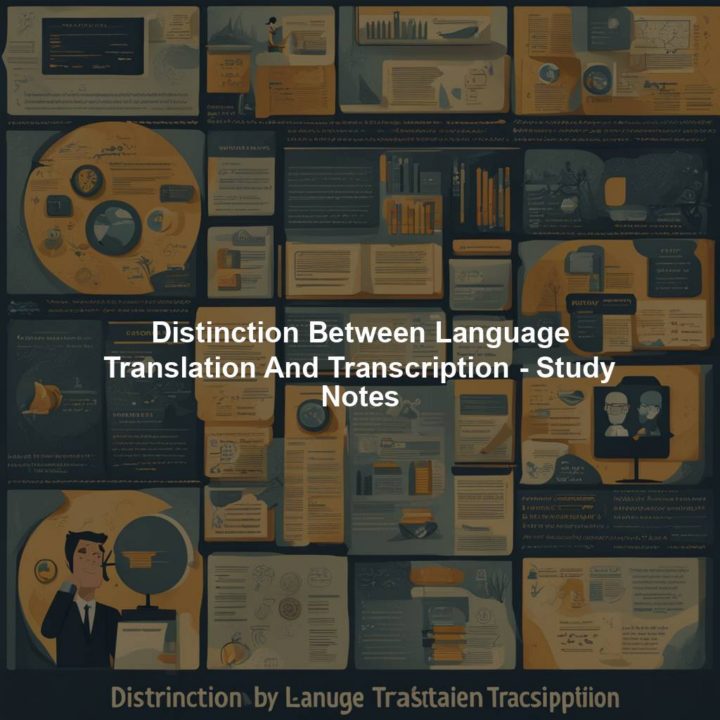 Language Interpreter Notes Distinction Between Language Translation And Transcription – Study ...