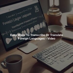 Easy Ways To Transcribe Or Translate Foreign Languages - Video