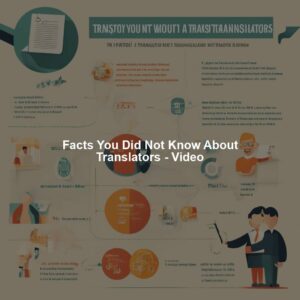 Facts You Did Not Know About Translators - Video