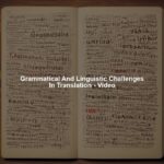 Grammatical And Linguistic Challenges In Translation - Video