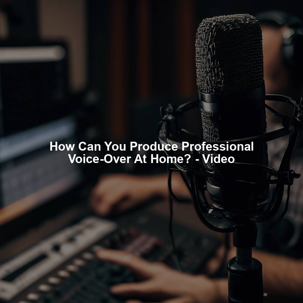 How Can You Produce Professional Voice-Over At Home? - Video