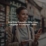 How Does Translation Differ From Language To Language - Video