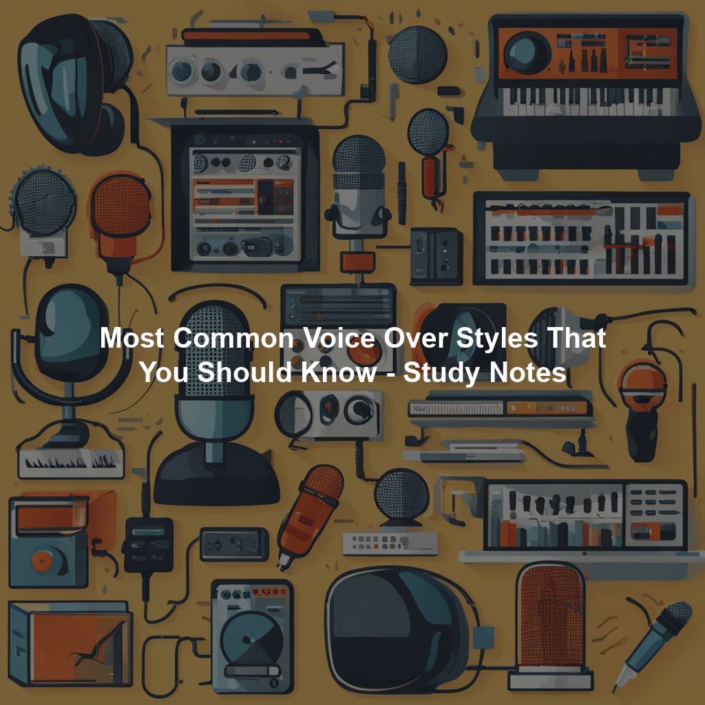 Most Common Voice Over Styles That You Should Know - Study Notes