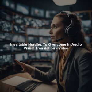 Inevitable Hurdles To Overcome In Audio Visual Translation - Video