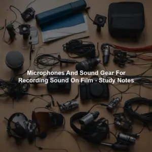 Microphones And Sound Gear For Recording Sound On Film - Study Notes