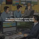 Pros And Cons Of Both Dubbing And Subtitling In Translation - Study Notes