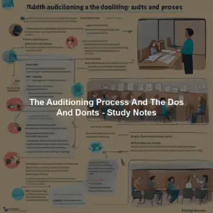 The Auditioning Process And The Dos And Donts - Study Notes