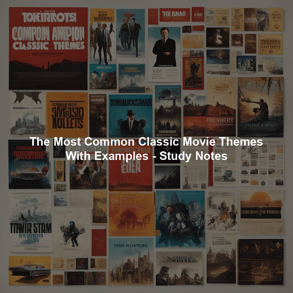 The Most Common Classic Movie Themes With Examples - Study Notes