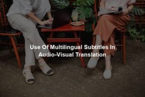 Use Of Multilingual Subtitles In Audio-Visual Translation