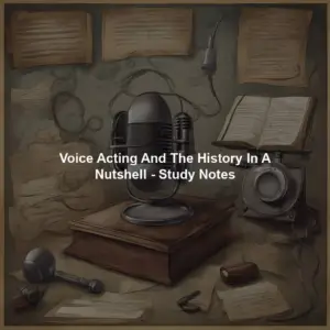 Voice Acting And The History In A Nutshell - Study Notes
