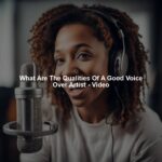 What Are The Qualities Of A Good Voice Over Artist - Video