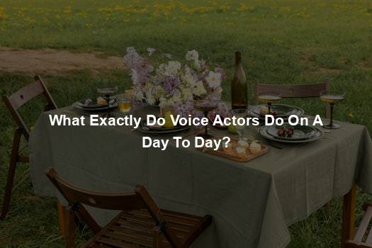 What Exactly Do Voice Actors Do On A Day To Day?