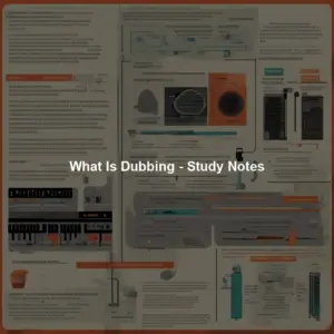 What Is Dubbing - Study Notes