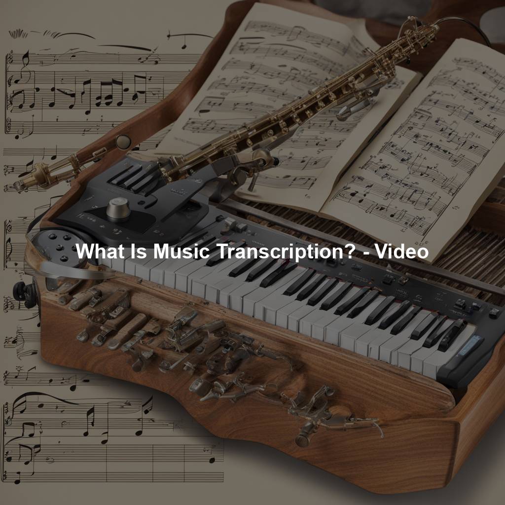 What Is Music Transcription? - Video
