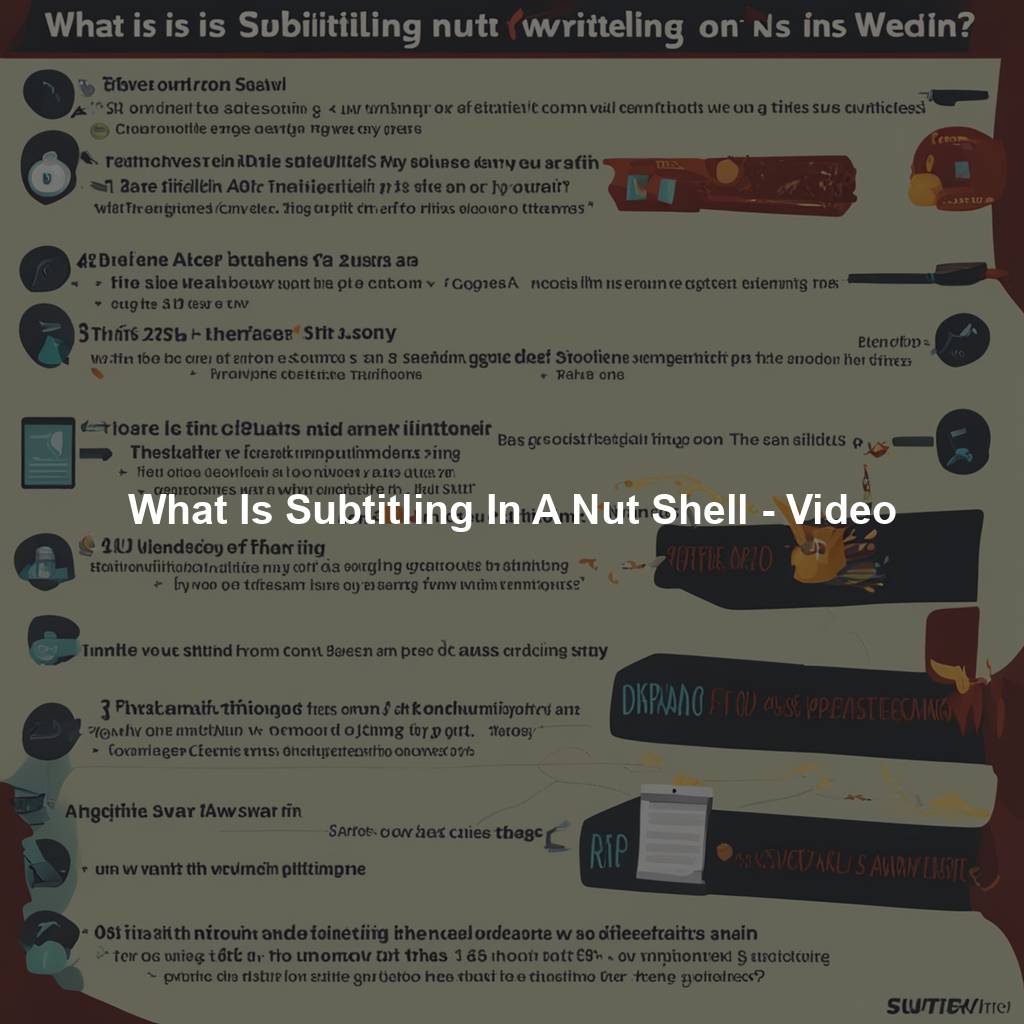What Is Subtitling In A Nut Shell - Video