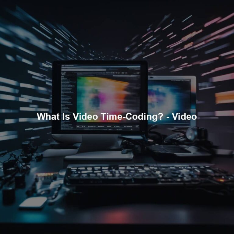 What Is Video Time-Coding? – Video – DubbingKing