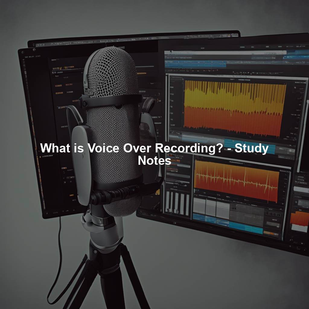 What is Voice Over Recording? - Study Notes