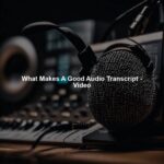 What Makes A Good Audio Transcript - Video