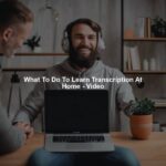 What To Do To Learn Transcription At Home - Video
