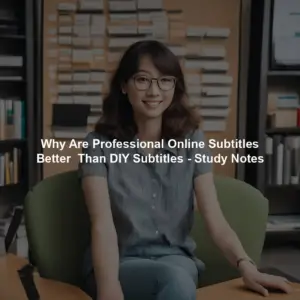 Why Are Professional Online Subtitles Better  Than DIY Subtitles - Study Notes