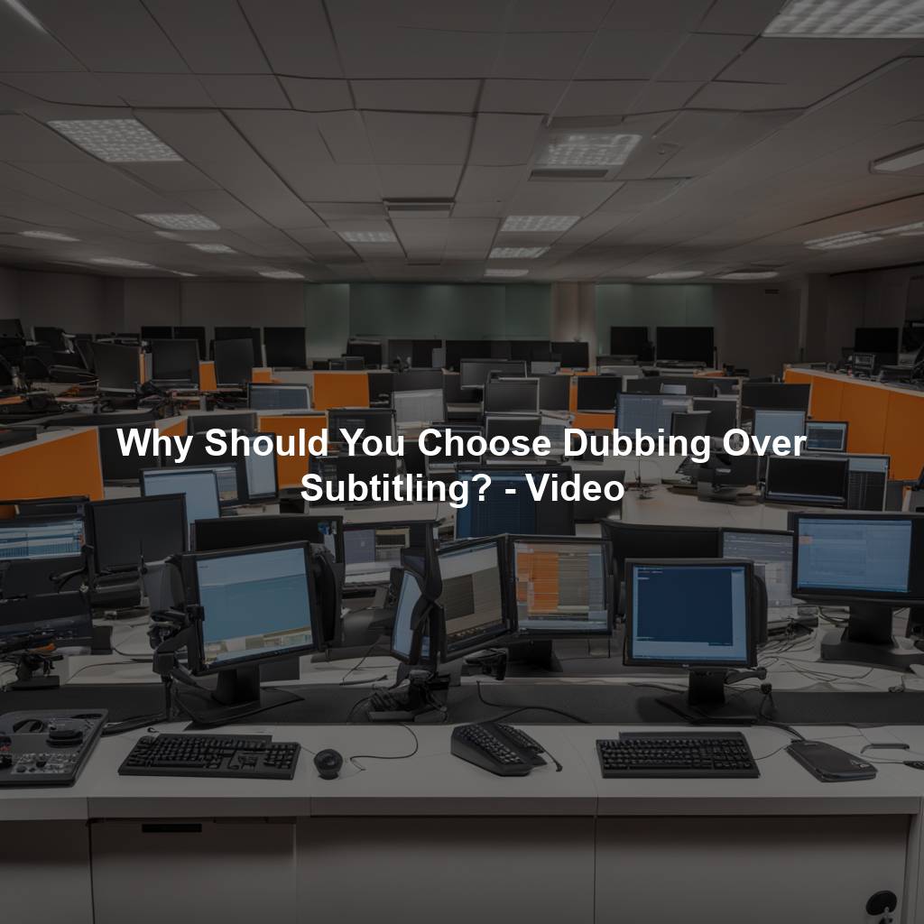 Why Should You Choose Dubbing Over Subtitling? - Video